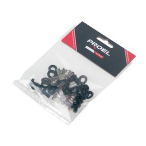 PROEL Kit12b KIT DI MONTAGGIO RACK M6X2.5MM E 12 RONDELLE IN NYLON