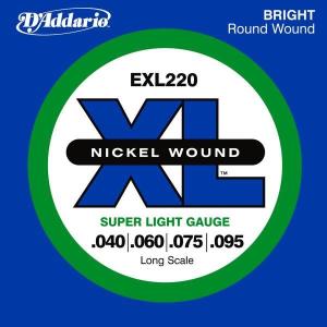 D'ADDARIO - EXL220 - XL NICKEL ROUND WOUND - 45/95