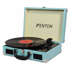 GIRADISCHI A VALIGETTA FENTON RP115 Record Player Briefcase Blue