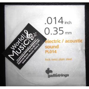 CORDA SINGOLA PER CHITARRA ELETTRICA E ACUSTICA  014 (PL014) GALLISTRINGS