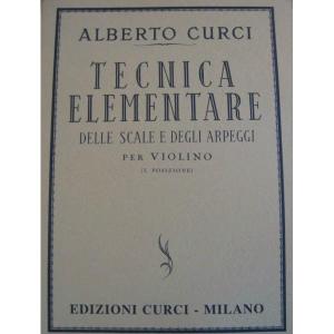 ALBERTO CURCI -TECNICA ELEMENTARE DELLE SCALE E DEGLI ARPEGGI