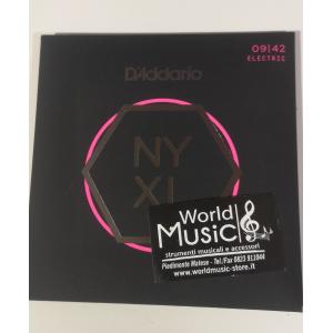 D'ADDARIO NY NYXL0942 NEW YORK MUTA CORDE PER CHITARRA ELETTRICA 9/42 IN CARBONIO