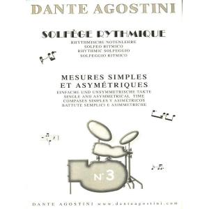 SOLFEGE RYTHMIQUE V.3 DANTE AGOSTINI