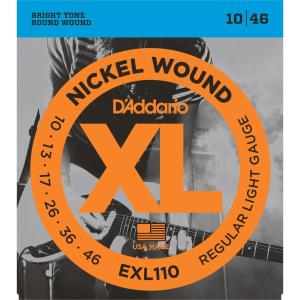 D'ADDARIO EXL110 Regular Light
CORDIERA PER CHITARRA ELETTRICA NICKEL WOUND 010/046