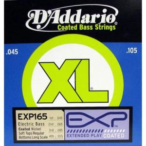 Set Corde 045 per Basso Elettrico 4 D'Addario Exp165 Regular Bottoms 045/105