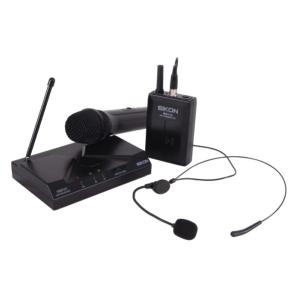 Eikon by Proel WM101KIT V2 Kit di Microfoni Wireless UHF con Archetto, Trasmettitore Palmare, Belt Pack e Ricevitore