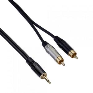 Bespeco RKYMSR150 Rock-it Cavo Audio Interlink 3,5 mm Jack Stereo a 2 RCA 1,5 m