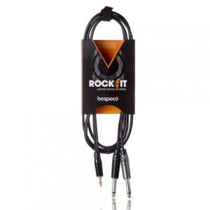 Bespeco RKYMSJ500 Rock-It Cavo Audio Interlink Jack 3,5 mm a 2 Jack 6,3 mm 5m