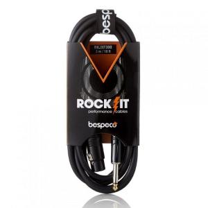 Bespeco RKJXF300 Rock-It Cavo per microfoni XLR femmina a Jack 6,3 mm, 3 metri