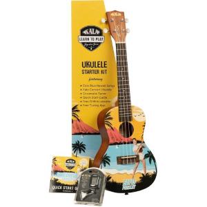 KALA LTP-C-EBH Ukulele Concerto Elvis Blue Hawaii con Accordatore