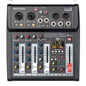 Italian Stage By Proel 2MIX4PRO 4 Canali Bluetooth ed Effetti