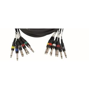 Multicavo Frusta Professionale 8 Jack mono / 8 jack mono 6 m