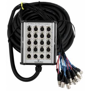 SOUNDSATION  SGBX20-1604 STAGE BOX PROFESSIONALE 16 IN/ 4 OUT IN ALLUMINIO