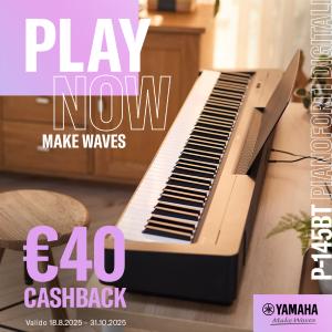 YAMAHA P-145 Bluetooth Black PIANOFORTE DIGITALE 88 TASTI PESATI NERO (CASHBACK YAMAHA 40€)