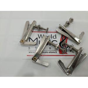 Tiracantino in ottone per violoncello intero (3/4) - (4/4) Set da 4 pezzi. Colore: CROMATO