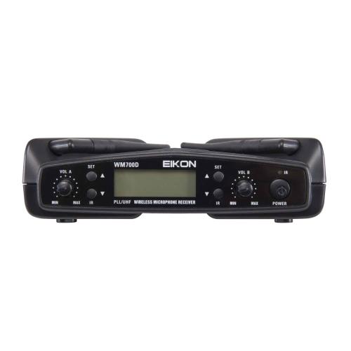 EIKON WM700DMA SISTEMA MICROFONICO WIRELESS DOPPIO UHF PALMARE DINAMICO (BANDA A)