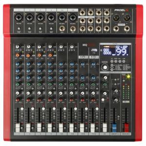 PROEL MQ1222X MIXER COMPATTO A 12 CANALI CON EFFETTI, USB E BLUETOOTH