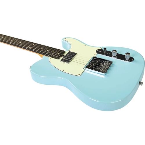 Eko TERO V-NOS DAPHNE BLUE Chitarra Elettrica a 22 Tasti con singol-coil S-H