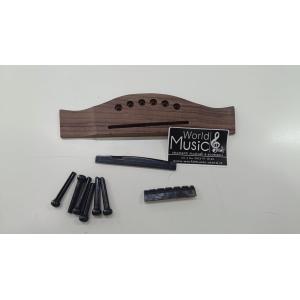 PONTE PER CHITARRA ACUSTICA IN LEGNO PALISSANDRO  SET COMPLETO