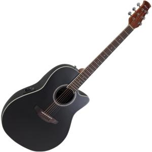 Applause Chitarra Elettro-Acustica Traditional AB24 Mid Cutaway Top in Abete - Black Satin - AB24-5S