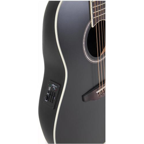 Applause Chitarra Elettro-Acustica Traditional AB24 Mid Cutaway Top in Abete - Black Satin - AB24-5S