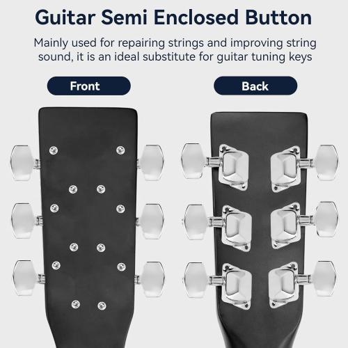 SET 6 PEZZI MECCANICHE PER CHITARRA ACUSTICA 3R3L