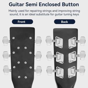 SET 6 PEZZI MECCANICHE PER CHITARRA ACUSTICA 3R3L