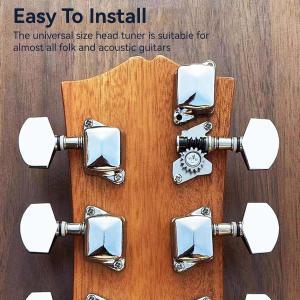 SET 6 PEZZI MECCANICHE PER CHITARRA ACUSTICA 3R3L