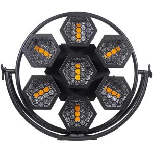 Faretto par 7x50W 7LED COB RGBW luce nera DJ retrò luce flash discoteca spettacolo