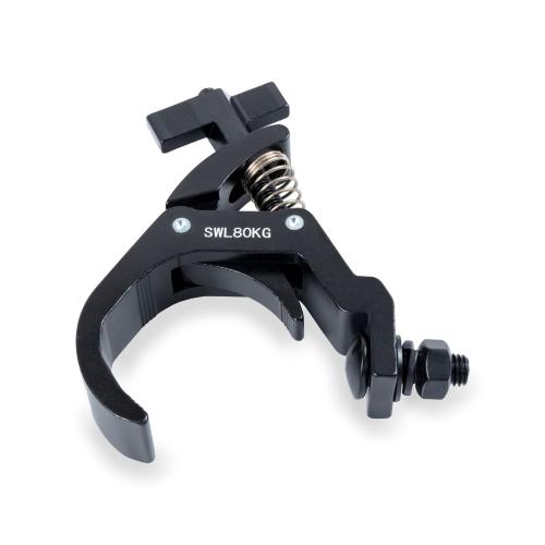 CENTOLIGHT CLCR- 6080B MORSETTO IN ALLUMINIO NERO SGANCIO RAPIDO DA 38 - 60 MM 80 KG