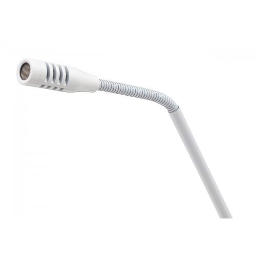 HELVIA MICROFONO A COLLO D'OCA CARDIOIDE CON INTERRUTTORE - LUNGHEZZA 55 CM, BIANCO