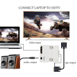 Adattatore audio convertitore HDMI femmina a VGA maschio per set-top box per computer HD per proiettore