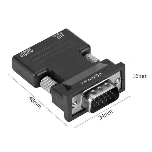 Adattatore audio convertitore HDMI femmina a VGA maschio per set-top box per computer HD per proiettore