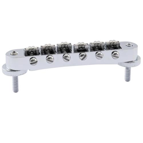 Bridge Saddle Roller Musiclily Pro da 10,4 mm ABR Tune-O-Matic Bridge con palo M4 per chitarra elettrica stile LP