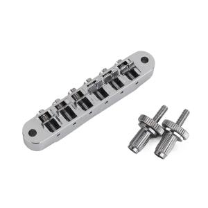 Ponte a sella fissa per chitarra elettrica 6 corde Ponte Tune-O-Matic stile ABR-1 cromato per chitarra elettrica ABR LP SG 
