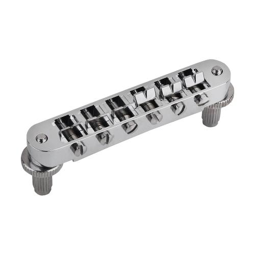 Ponte a sella fissa per chitarra elettrica 6 corde Ponte Tune-O-Matic stile ABR-1 cromato per chitarra elettrica ABR LP SG 