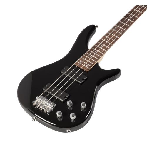 SOUNDSATION  GUNBARREL-4 BK BASSO ELETTRICO CON PICK UP AL PONTE E AL MANICO