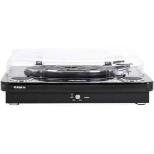 AIWA GBTUR-120BKMKII GIRADISCHI STEREO CON ALTOPARLANTI INTEGRATI, BLUETOOTH, RADIO FM E REGISTRAZIONE USB NERO