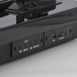 AIWA GBTUR-120BKMKII GIRADISCHI STEREO CON ALTOPARLANTI INTEGRATI, BLUETOOTH, RADIO FM E REGISTRAZIONE USB NERO