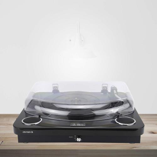 AIWA GBTUR-120BKMKII GIRADISCHI STEREO CON ALTOPARLANTI INTEGRATI, BLUETOOTH, RADIO FM E REGISTRAZIONE USB NERO
