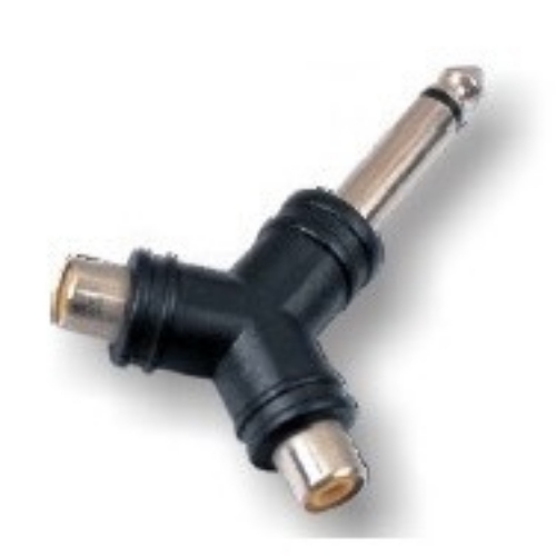 SOUNDSATION ADATTATORE 2 RCA FEMMINA - JACK MASCHIO 6.3MM MONO