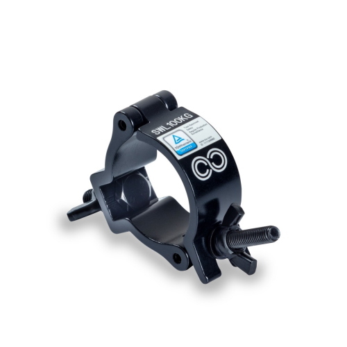 MORSETTO IN ALLUMINIO DA 41-53 MM 100 KG NERO TUV
