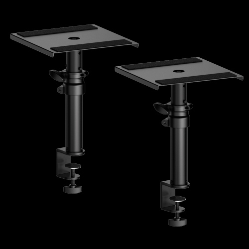 PROEL KP800C Supporti da Tavolo 230x230mm Regolabili per Monitor da Studio Nero Opaco