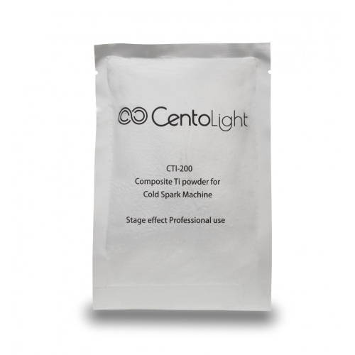 CENTOLIGHT CTI-200 GRANULATO DI TITANIO PER SPARK MACHINE A COMBUSTIONE FREDDA - CONFEZIONE DA 200 GRAMMI