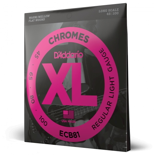 D'Addario ECB81 Chromes Light 45-100 Long Scale