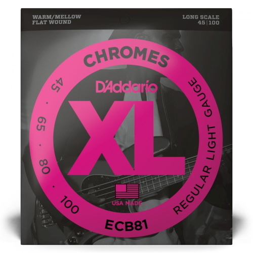 D'Addario ECB81 Chromes Light 45-100 Long Scale