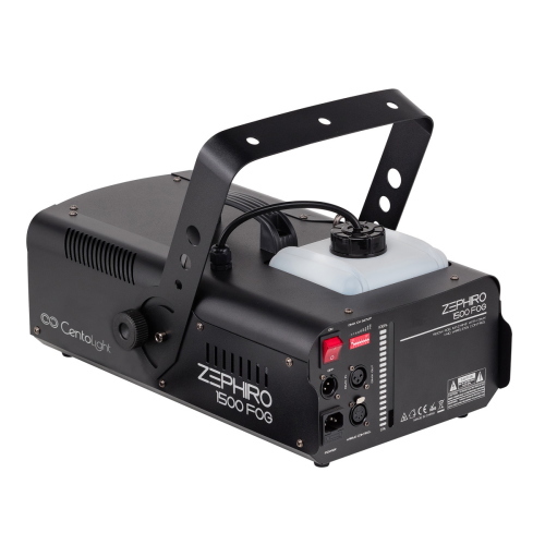 CENTOLIGHT POTENTE MACCHINA DA FUMO CON INTERFACCIA DMX, COMANDO A FILO E RADIOCOMANDO.