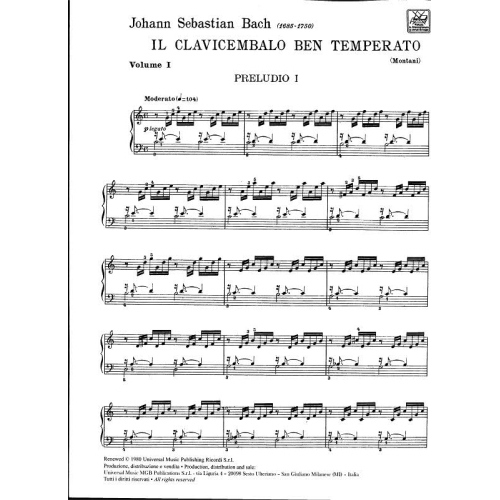 BACH - Il Clavicembalo Ben Temperato Vol.1