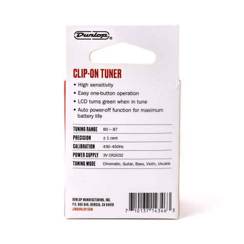 Dunlop DTC4 Clip-On Tuner