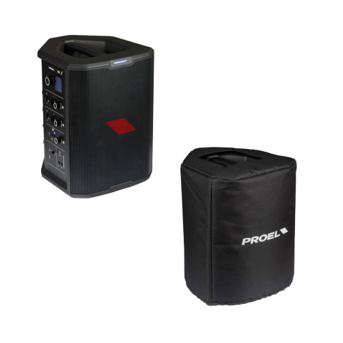 BUNDLE PROEL FreeProX DIFFUSORE PORTATILE A BATTERIA CON APP CONTROL +  COVER